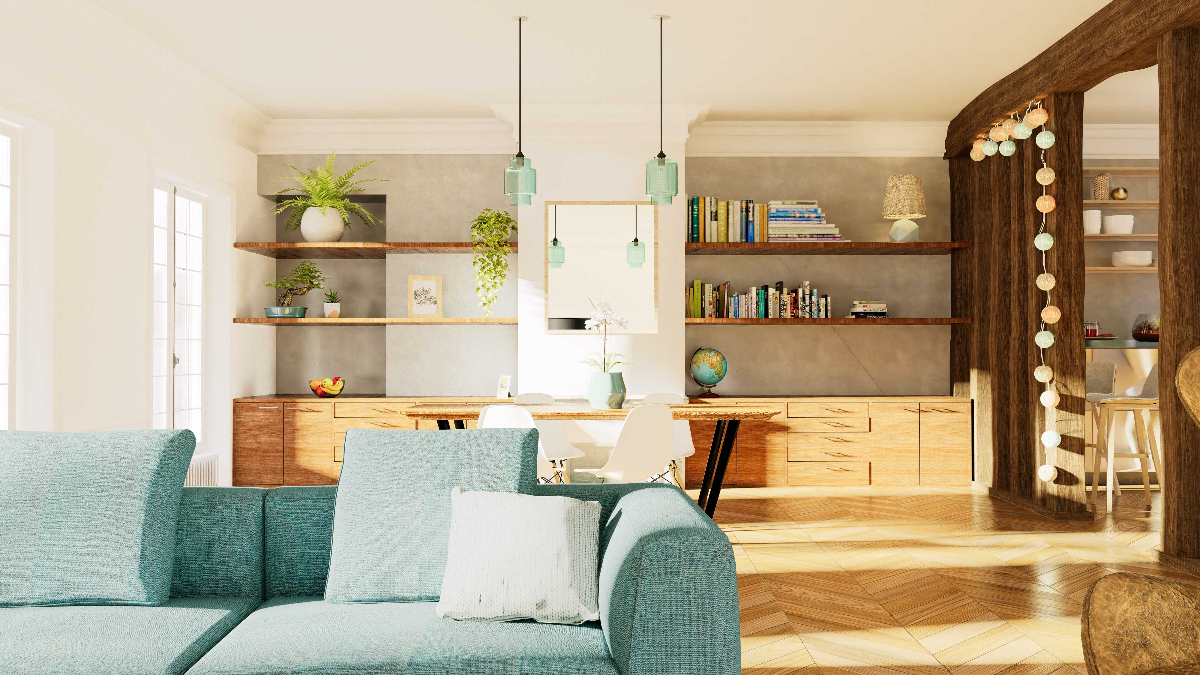 Projet appartement Haussmann : Salle