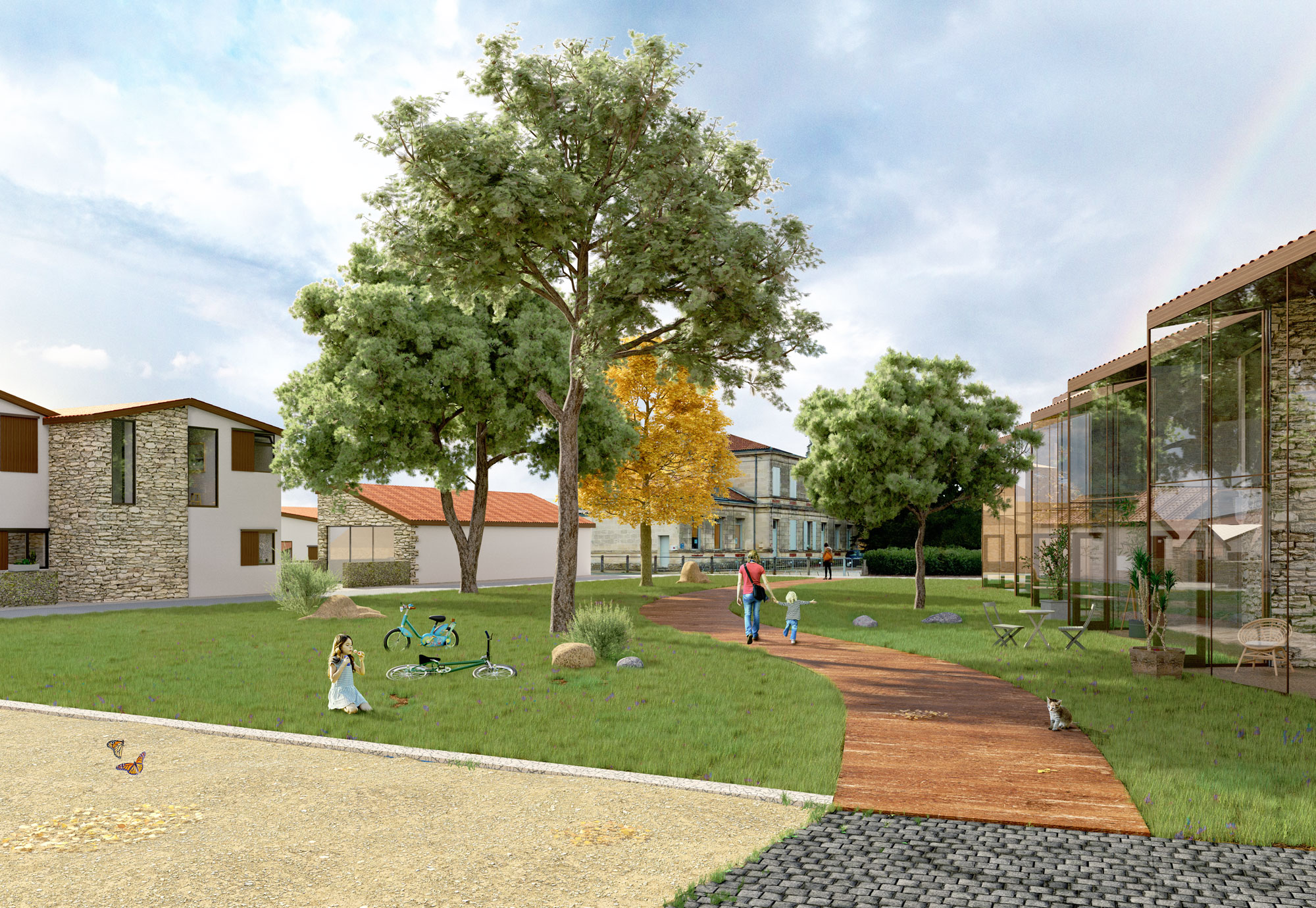 Quartier campagnard 33 : découverte de l'école