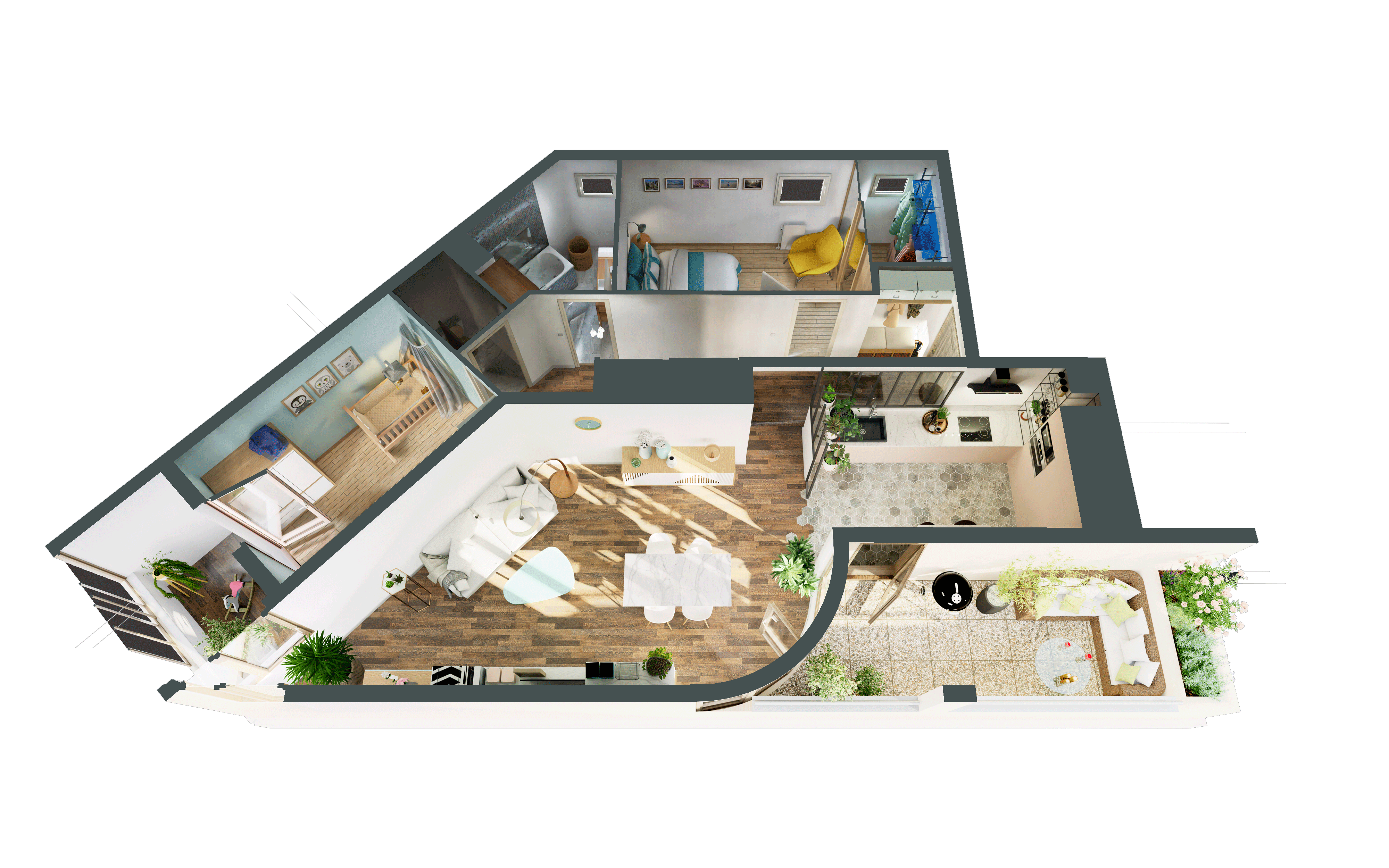 Comparaison chalet avant