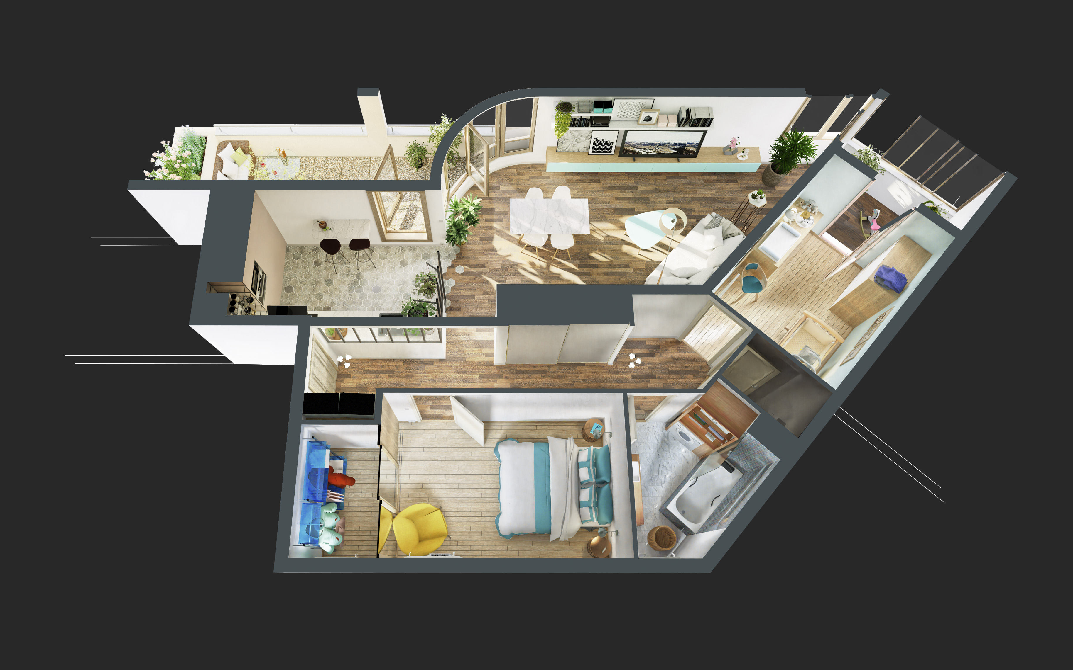 Projet appartement 77185 Plan de vente