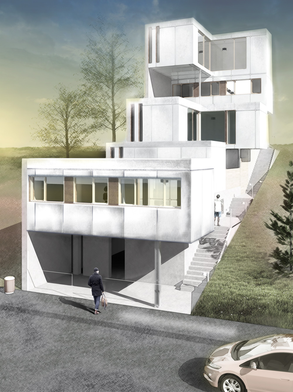 Logements : Vue de la rue