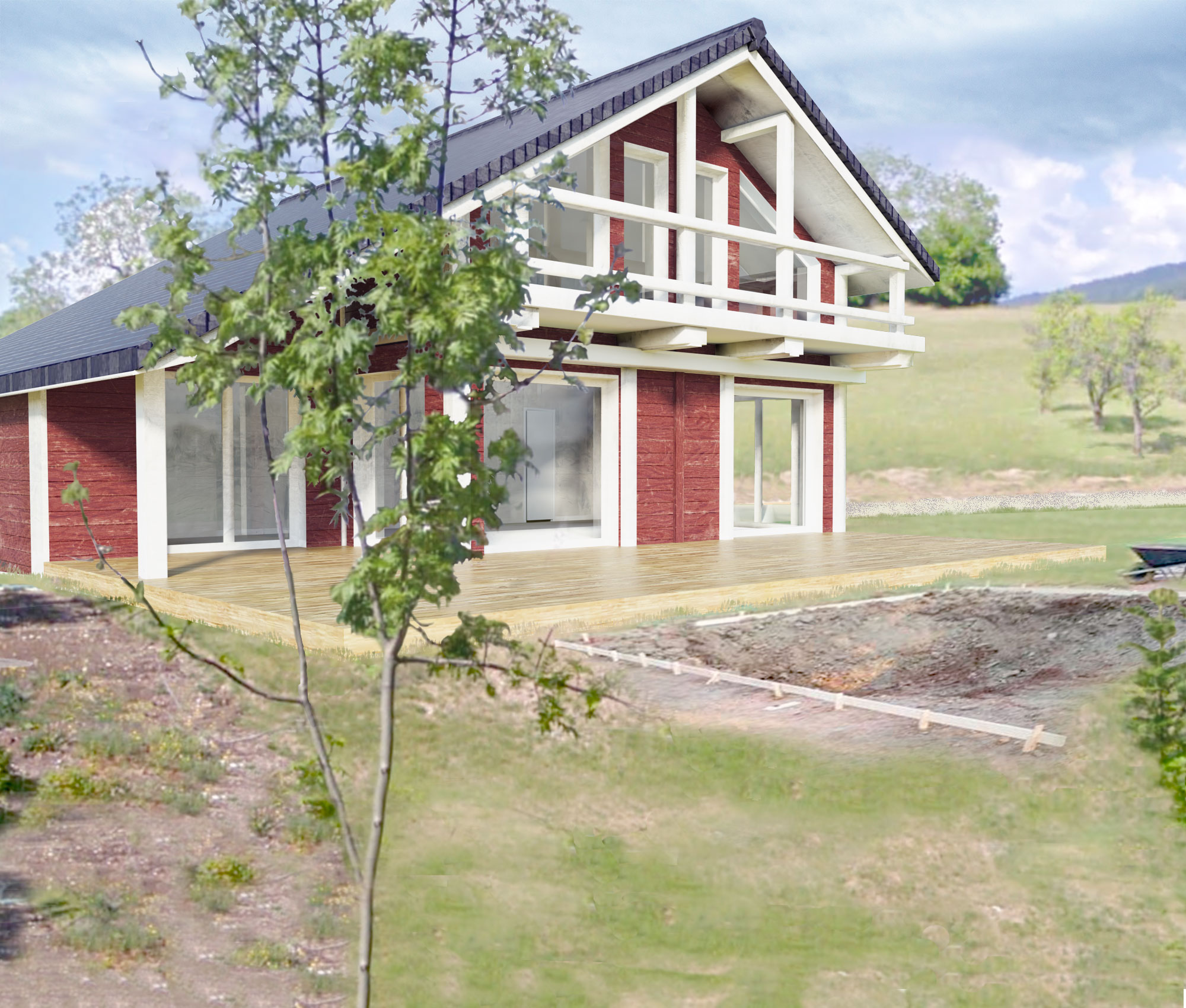 Comparaison chalet avant